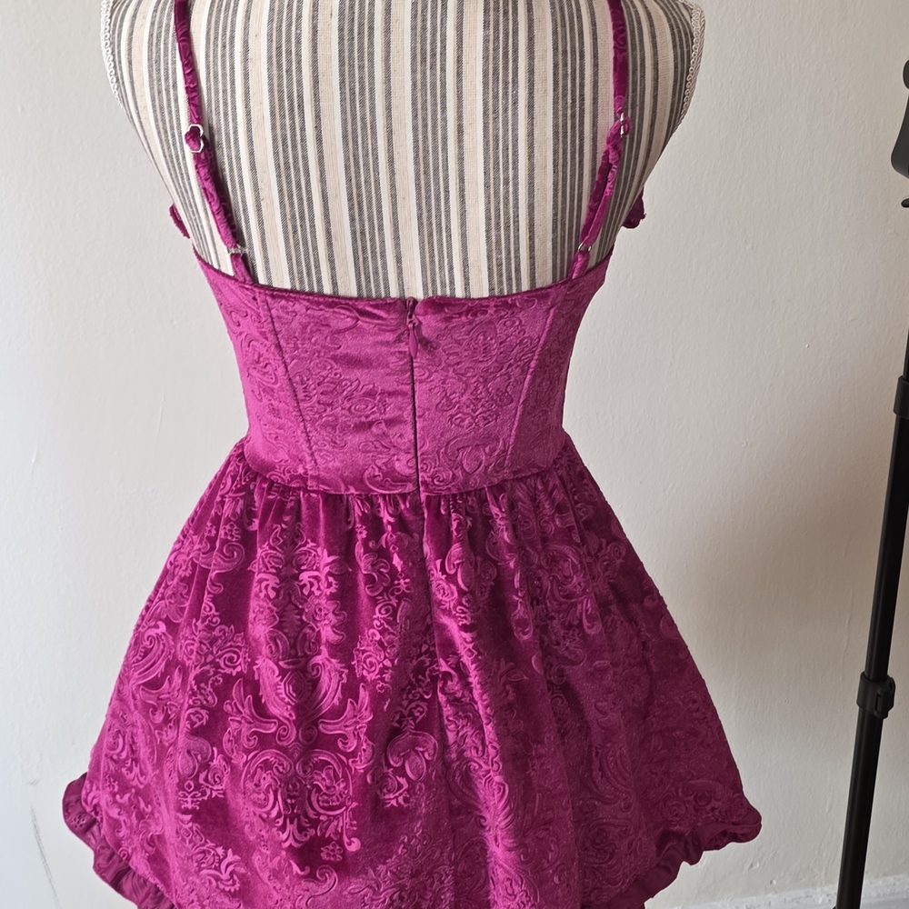 Fuchsia Zip-up Dress - Picture 4 of 7